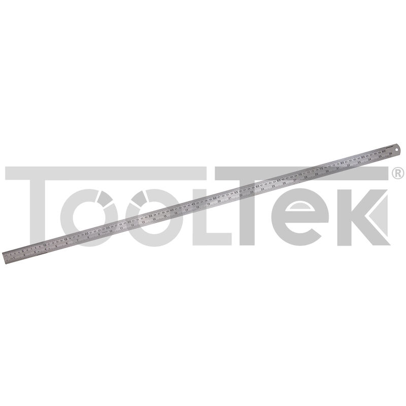 Image of Tooltek - riga righello da lavoro in acciaio 900mm silverline MT69