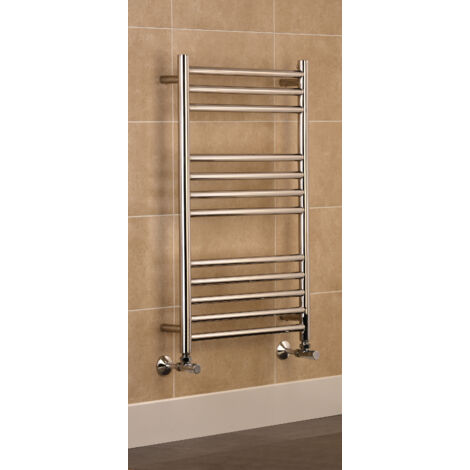 Riga Stainless Steel Heated Towel Rail 400 x 800mm