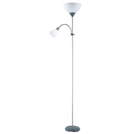 Rigel 1xe27+1xe14 avec lecteur argenté 180x34x25,5 cm