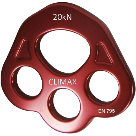 Riggingplatte 4 Löcher 20 kN, EN 795