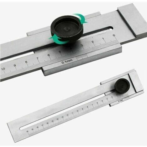 Righello di marcatura in acciaio inox, campo di misura per metalli 250 mm, 1 pezzo