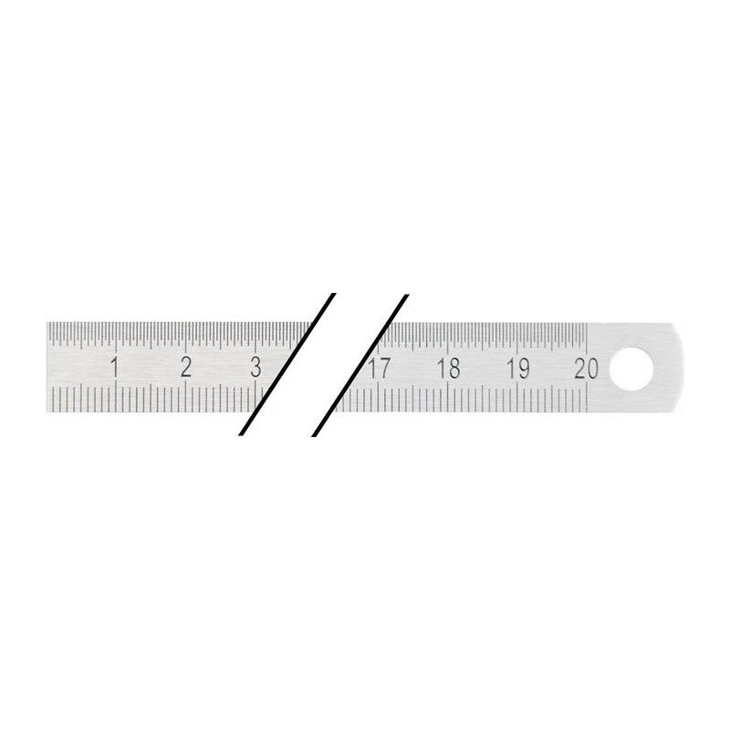 Image of Righello in metallo L.300mm flessibile acciaio graduazione g B -mm / 1 / 2mm