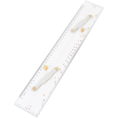 Righello parallelo in acrilico ad alta trasparenza Zoternen Marine Navigation da 450 mm, strumento per tracciare carte nautiche