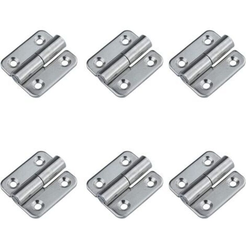 (Right) 6 removable hinges, 1.5' small sliding joints, 304 stainless steel removable door hinges, left-handed