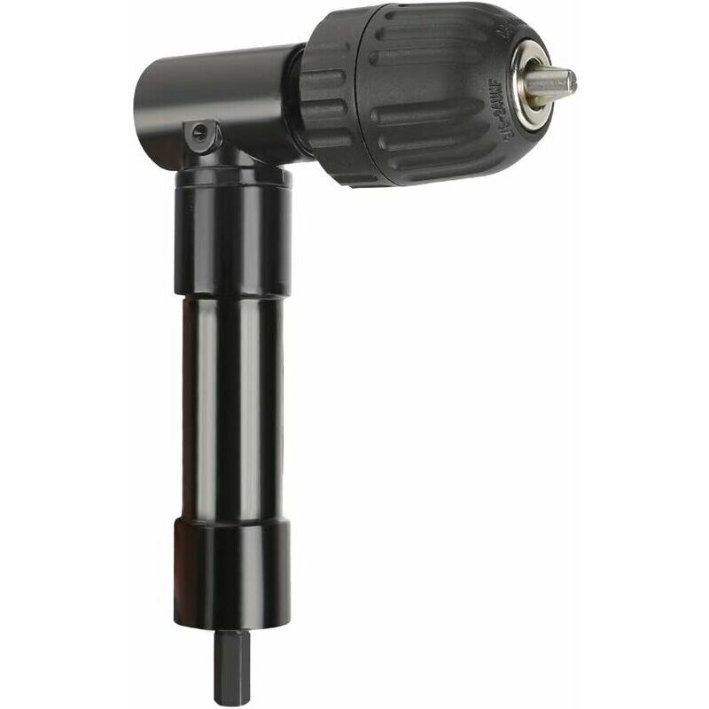 Right Angle Drill Adapter Attachment, Professional 90 Degrees 0.8-10mm Drilling Extension Chuck Suitable for 8mm Shaft Electric Drill Extension Tool