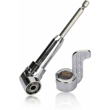Right Angle Screwdriver Attachment 105 Degrees 1/4" Hex Shank for Drill