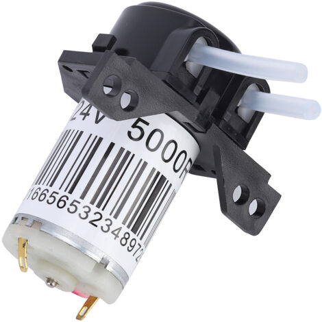 Right Angle Self Priming Pump Micro Peristaltic Pump with Silicone Tube for Experiment(24V )