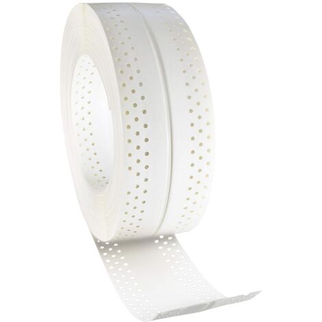 RIGIPS AquaBead Flex PRO Rolle, selbstklebender Kantenschutz, Weiß, 25m x 85mm