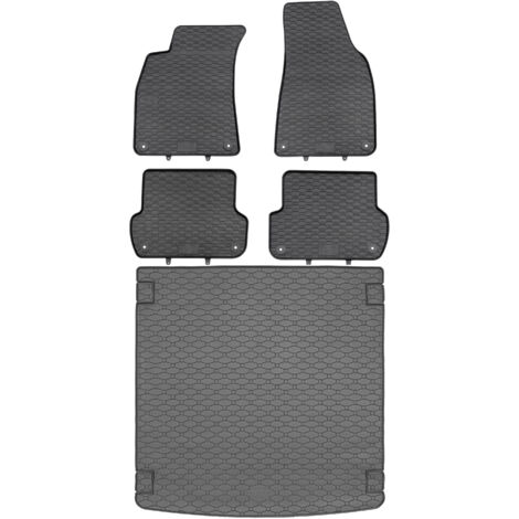 RIGUM 402148 Maletero + Alfombrillas GEYER 818/4C - Audi A4 B6 B7 Avant Kombi 11.2001-03.2008 AV espacio para pies delantero y trasero - INSTALADO