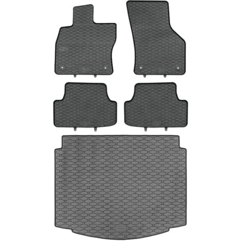 RIGUM 437171 Coffre + Tapis GEYER 810/4C - VW Golf VII Hatchback 10.2012-12.2019 (coffre inférieur) repose-pieds AV2 avant - INSTALLÉ