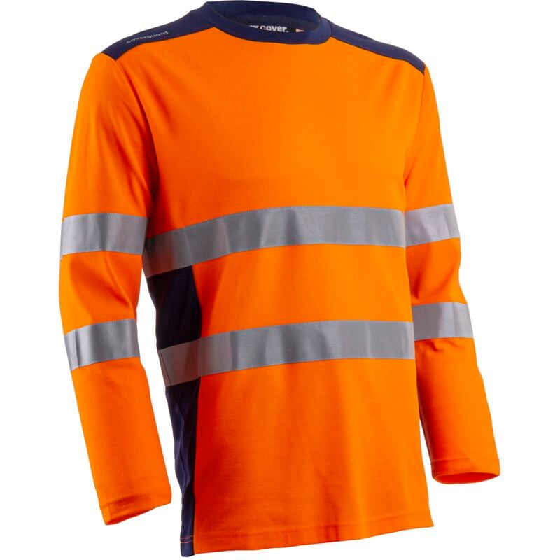T-shirt de travail manches longues haute visibilité rikka - Orange FLuo 2XL - 56/58