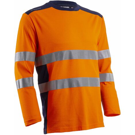 RIKKA T-shirt manches longues de travail Orange FLuo