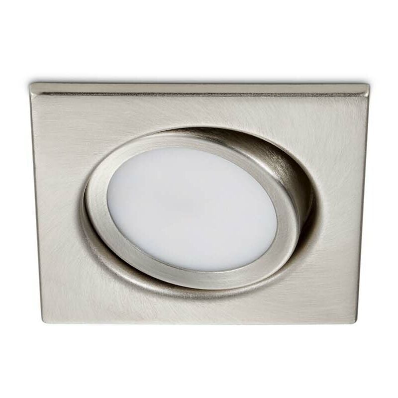 Frankystar - Rila Spot Encastrable led Carré Orientable Acier 8cm x 8cm
