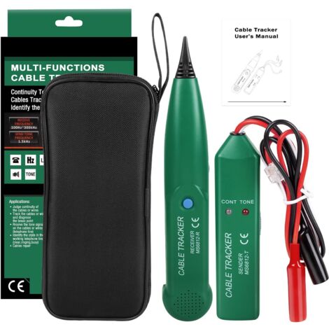Rilevatore di cavi elettrici MS6812, localizzatore di cavi portatile, tester di cavi telefonici, localizzatore di cavi, localizzatore di linee