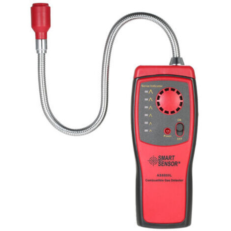 Rilevatore di fughe di gas combustibile, indicatore di batteria scarica, rilevatore di fughe di gas combustibile per uso domestico e di laboratorio, gas infiammabile