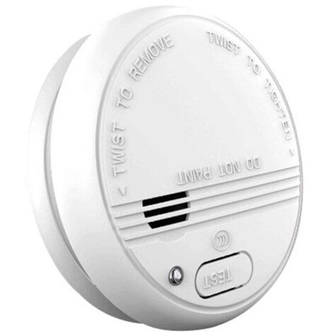 Rilevatore di fumo con allarme sonoro e luminoso (bianco)