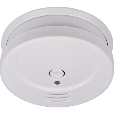 Rilevatore di Fumo RM C 9010 BRENNENSTUHL, Allarme Fumo Certificato EN 14604, Segnale Penetrante da 85 dB, Batteria Sostituibile Durata Min. 1 Anno Inclusa nella Confezione, Sensore Fumo Bianco