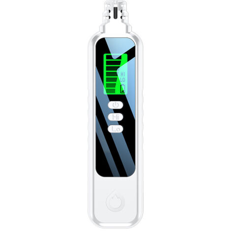 Rilevatore di gas, rilevatore di perdite di gas con display LCD, sniffer di gas portatile, tester di gas combustibile per individuare fonti di combustibile propano per la casa (bianco)