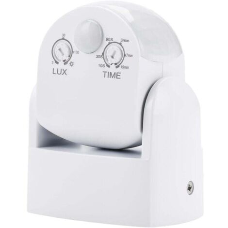Rilevatore di movimento KZQ AC 220-240V PIR impermeabile da parete, interruttore della luce, area di rilevamento 3-12 m.
