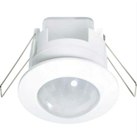 Rilevatore di movimento PIR 1296307 da soffitto per interni, da incasso 360° relè bianco IP20