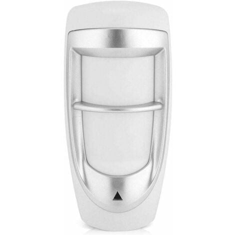 SNQ Rilevatore di movimento, sistema di sicurezza con immunità cablata impermeabile IP65 per esterni con doppio sensore PIR, riconoscimento del movimento del corpo umano, anti-falso allarme