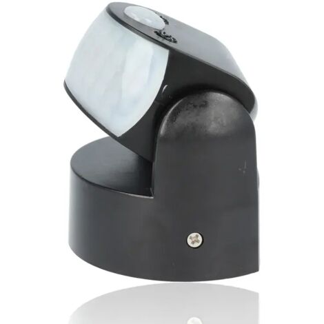 Rilevatore di presenza ad infrarossi da parete IP65 180°/360° - Nero