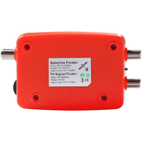 Rilevatore di segnali satellitari e TV 2 in 1 Eosnow, portatile, digitale con display LCD, misurazione della potenza dell'antenna, bussola e allarme acustico.