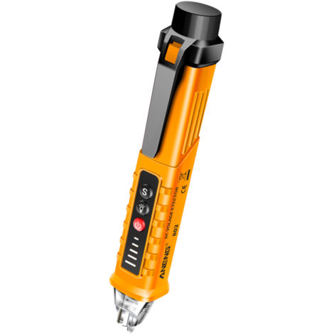 Rilevatore di tensione CA senza contatto, penna tester di tensione elettrica, indicatore LED, rilevatore di tensione 12V-1000V