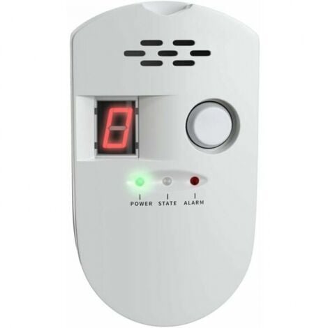 ERHOPE Rilevatore digitale di gas naturale, allarme gas domestico, rilevatore di perdite di gas, GPL ad alta sensibilità, GNL, rilevamento di perdite di carbone naturale, monitor di allarme