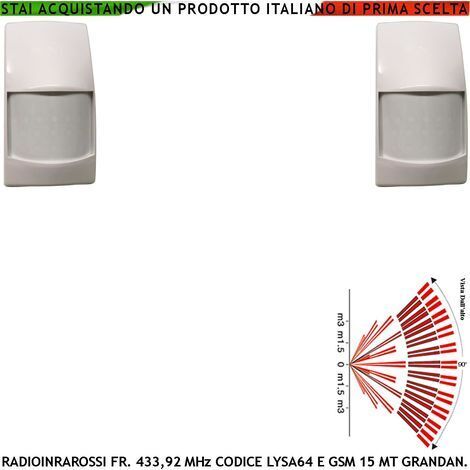 Rilevatore Magnetico Wireless Fr. 433,92 MHz Sismico Regolabile Tre Pezzi Con Ingresso Sensori Antifurto Remoti NC Contaimpulsi Per Switchallarm Codice SecurLysa Anticollisione Rileva Trapano e Scasso