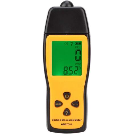 Rilevatore portatile di monossido di carbonio, mini rilevatore di gas CO ad alta precisione con display LCD chiaro