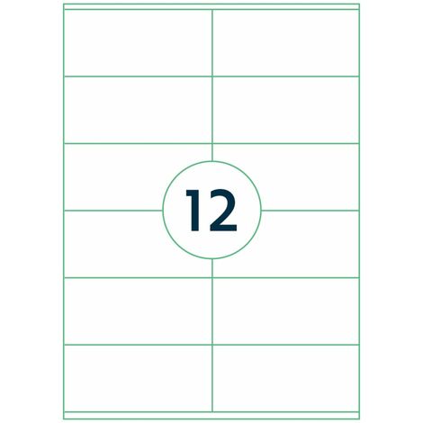 rillprint Étiquettes autocollantes 105x48 mm 500 feuilles Blanc