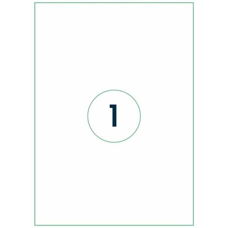 rillprint Étiquettes autocollantes 210x297 mm 500 feuilles Blanc