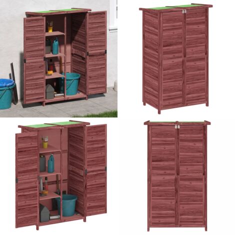 Rimessa da Giardino Moka 83x57x140 cm in Legno Massello di Pino - Capanno per attrezzi - Attrezzi da giardino
