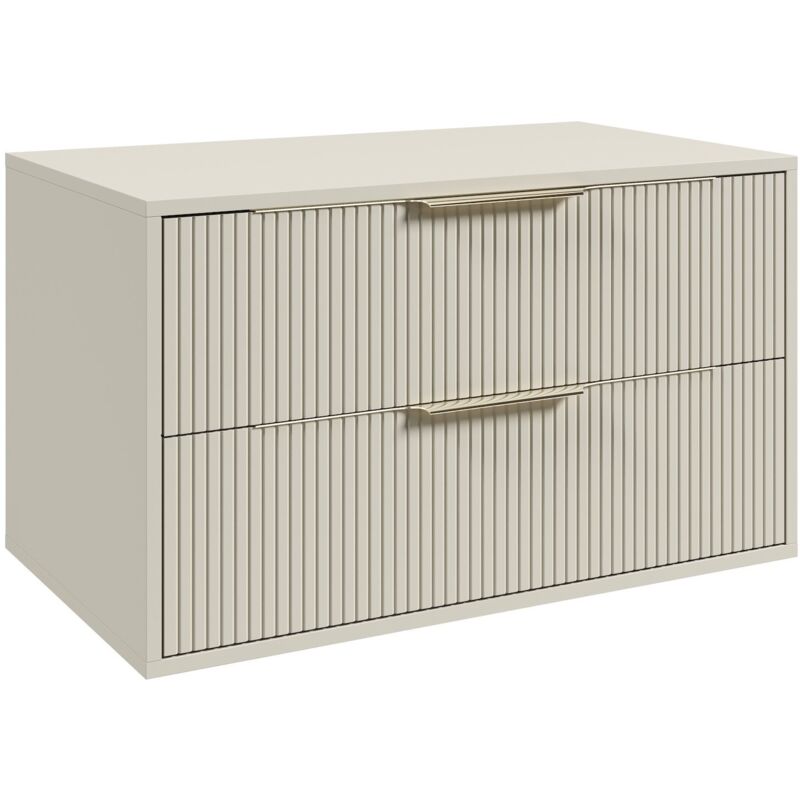 Badplaats - Meuble sous-vasque Rimini 80 cm - Beige - Meuble avec