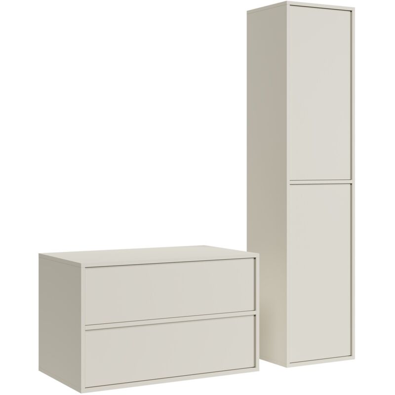Badplaats Meuble sous-vasque Mali 80 cm - Cashmere - Meuble de