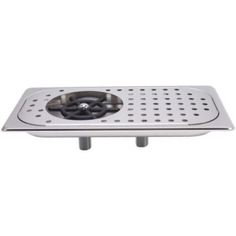 Rince-pichets/lave-tasses en acier inoxydable 304, nettoyage haute pression des verres, bac de récupération et tuyau inclus, idéal pour bars et cafés (couleur A).