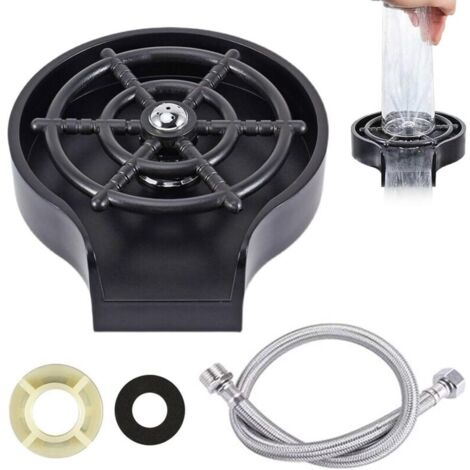 Rince Verre Evier, Lave Verre Automatique, Accessoires D'évier de Cuisine, Rinceur de Tasse, Convient aux Cuisines Domestiques, aux Bars, aux Cafés, aux Magasins de Thé au Lait et aux Hôtels