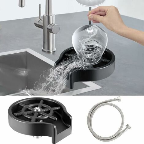 Rince Verre Evier, Lave Verre Automatique, Lave Verre Evier, Accessoires D'éVier de Cuisine, D'éVier Rince-Verre pour L'Usage de Café de Barre de Maison