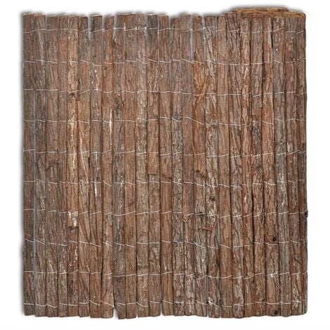 Rindenzaun 400×100 cm vidaXL