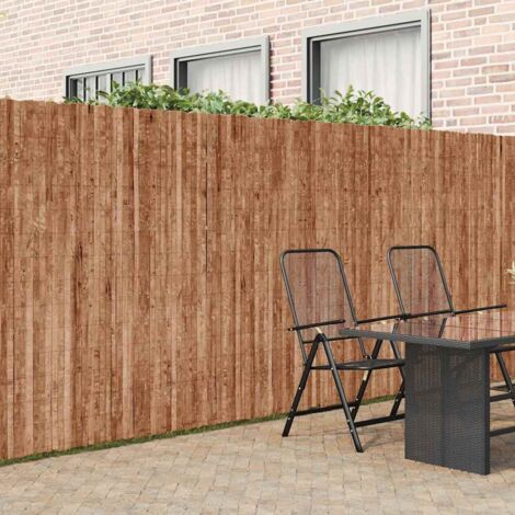 Rindenzaun Braun 400 x 180 cm Rinde vidaXL