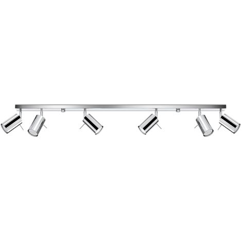 RING 6L chrome ceiling lamp