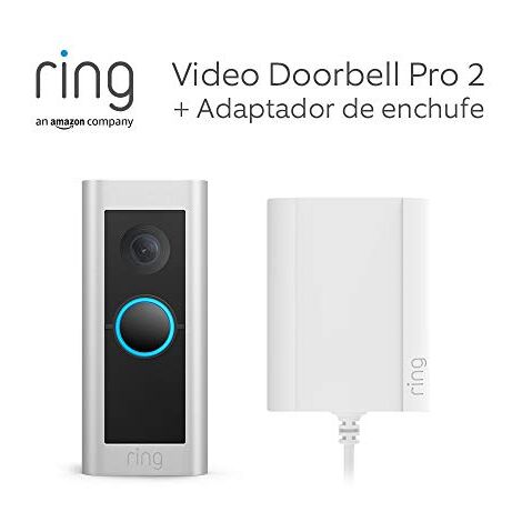 ring 8VRBPZ-0EU0 IP-Video-Türsprechanlage Video Doorbell Pro Plugin 2 WLAN Außeneinheit Nickel (mat