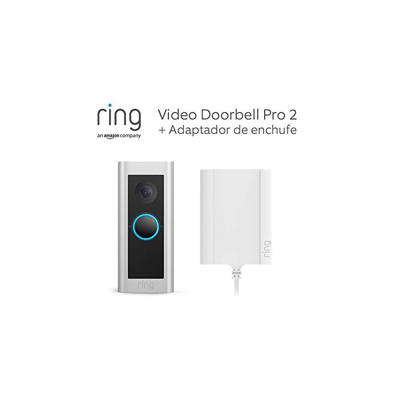 Ring - sonnette vidéo filaire Pro (anciennement Video Doorbell Pro 2) avec plug-in : sonnette avec vidéo hd 1536p de corps entier, détection de