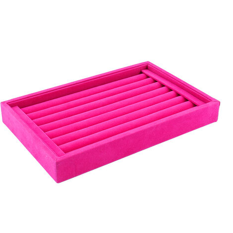 Ring Jewellery Display Storage Box Tray Case Organiser for Tie Clip Earrings