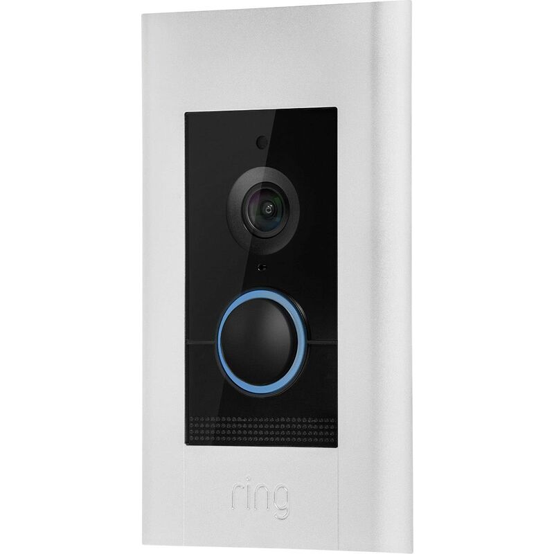 Interphone vidéo ip Ring 8VR1E7-0EU0 8VR1E7-0EU0 Ethernet, Wi-Fi Set complet 1 foyer nickel (satiné), blanc nacré, noir X831511