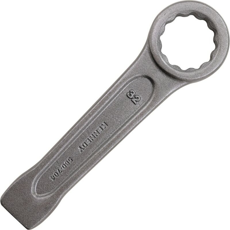 Imperial Ring Slogging Spanner, Chrome Satin Hardened Steel, 1 5/16IN. - Kennedy