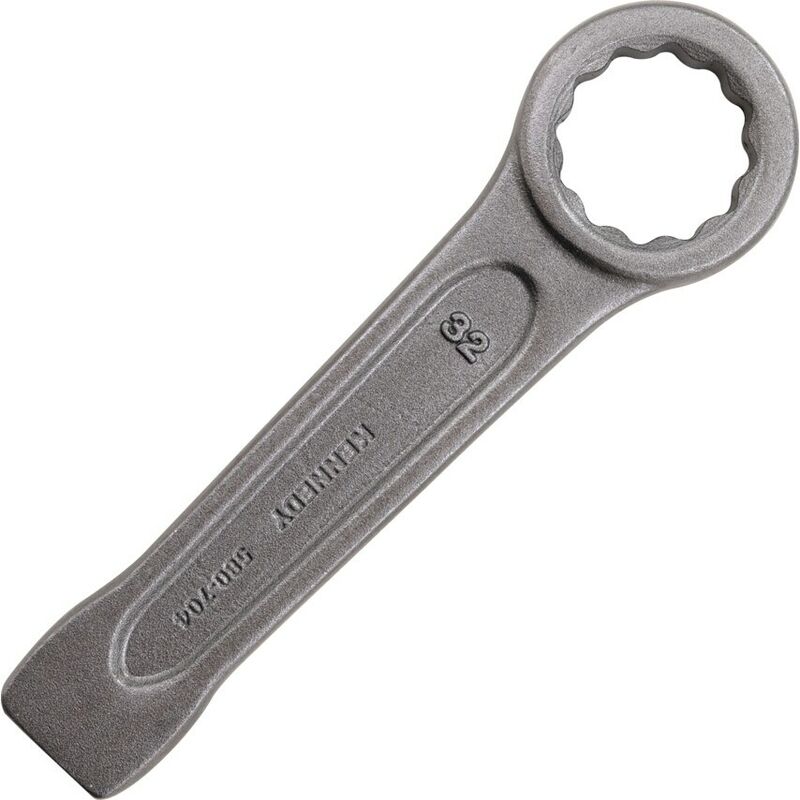 Imperial Ring Slogging Spanner, Chrome Satin Hardened Steel, 3 1/8IN. - Kennedy