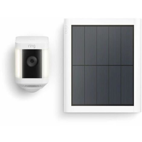 Ring Spotlight Cam Plus Battery Telecamera Bianca 1080p HD