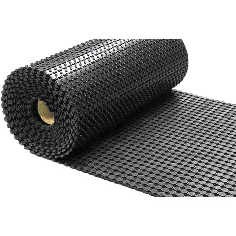 Ringgummimatte-Meterware - 200 cm Breit - 10 mm Dick - Per Meter - Rolle bis 10m